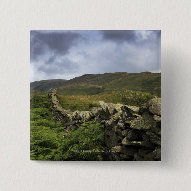 A Stone Fence Through Fields Button (Front)