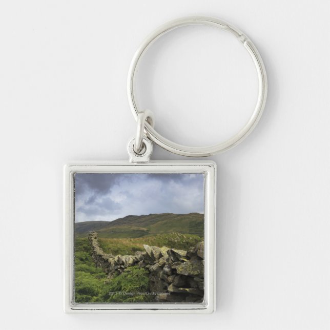 A Stone Fence Through Fields Keychain (Front)