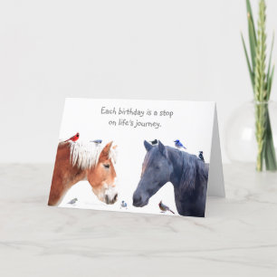 A stop on Life's Journey: Happy Birthday Card