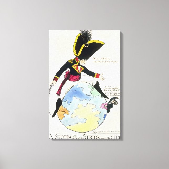 A Stoppage to a Stride over the Globe, 1803 Canvas Print (Front)