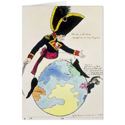 A Stoppage to a Stride over the Globe, 1803 Cards (Front)