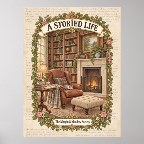 A Storied Life in the Library Poster