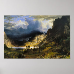 A Storm in the Rocky Mnts, Mount Rosalie Print    