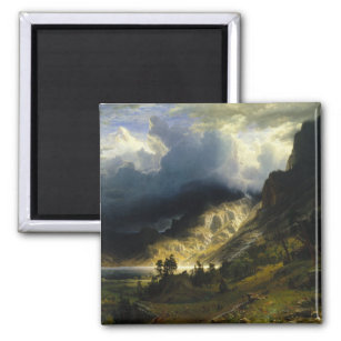 A Storm in the Rocky Mountains Bierstadt Magnet