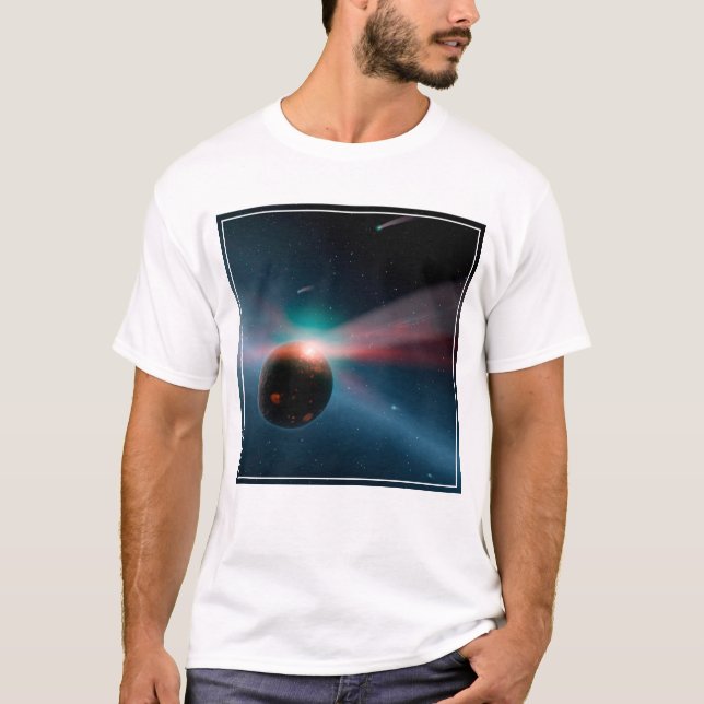 A Storm Of Comets In The Eta Corvi System. T-Shirt (Front)