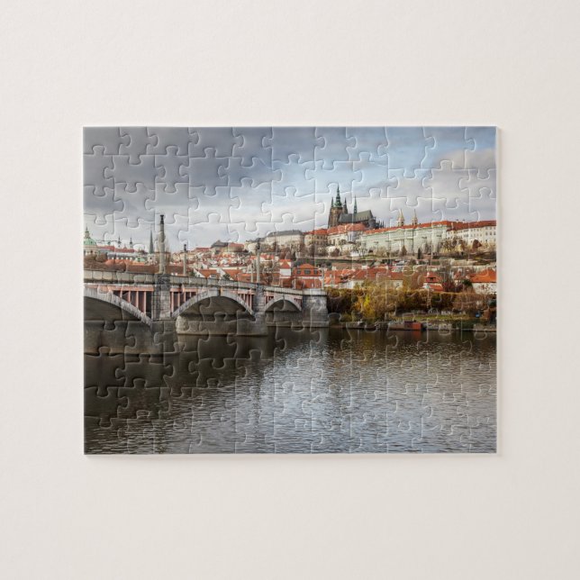 A stormy day in Prague souvenir photo Jigsaw Puzzle (Horizontal)