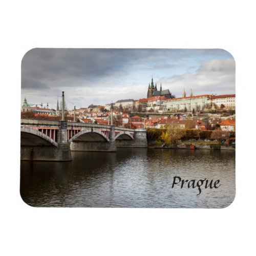 A stormy day in Prague souvenir photo Magnet