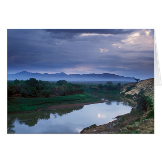 A stormy morning, with threatening clouds cards (Front Horizontal)