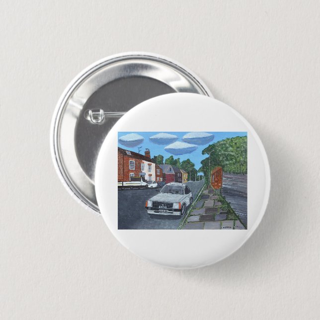 A Street in Derby Button (Front & Back)