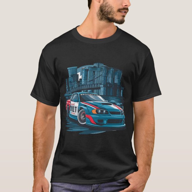 A Street Racing Car T Shirt Design (Front)