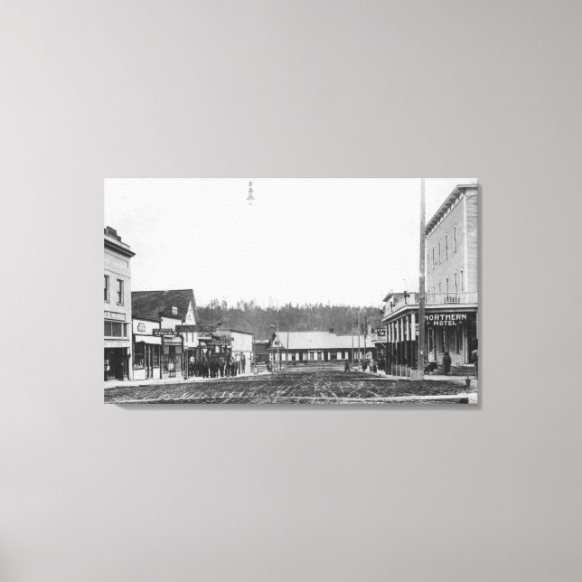 A Street Scene # 1 Canvas Print (Front)