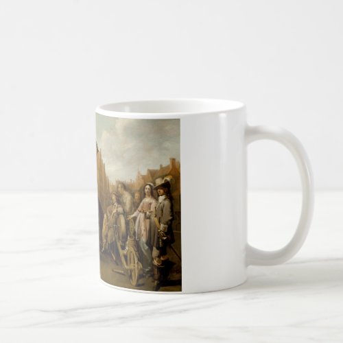 A Street Scene with Knife Grinder by Jacob Duck Coffee Mug