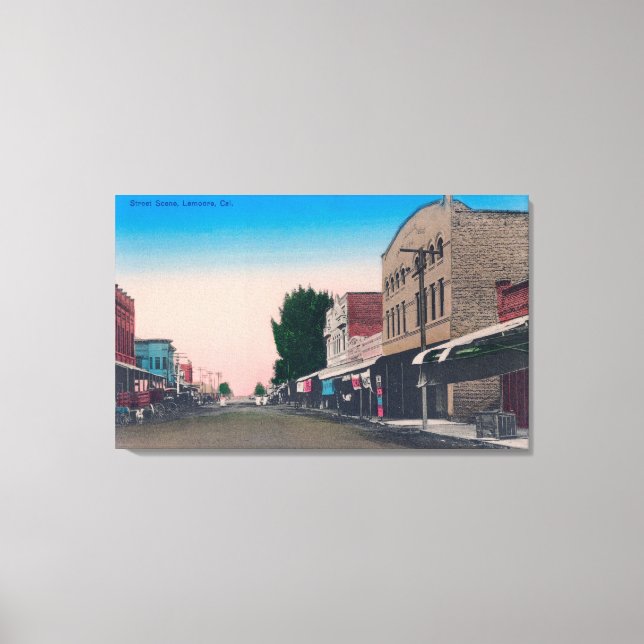 A Street SceneLemoore, CA Canvas Print (Front)