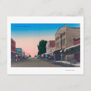 A Street SceneLemoore, CA Postcard