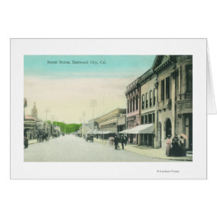 A Street SceneRedwood City, CA Cards