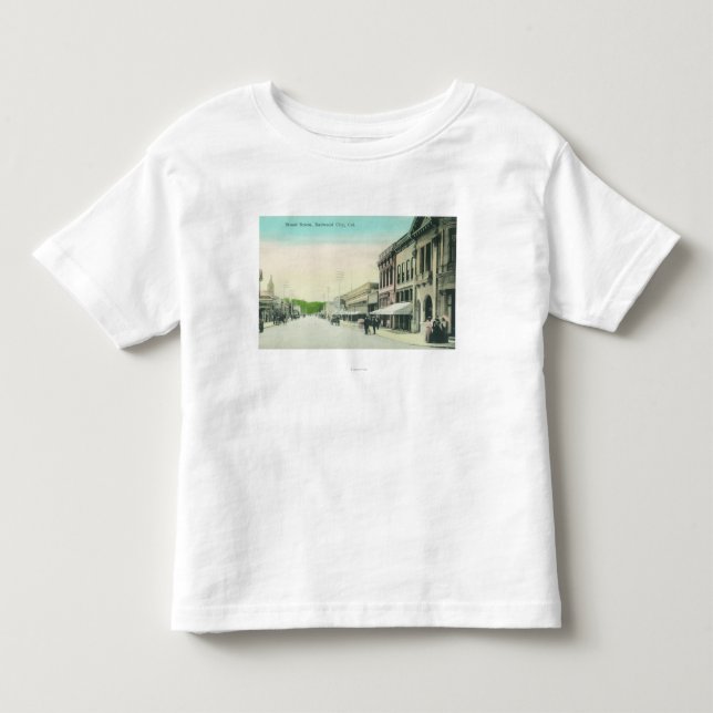 A Street SceneRedwood City, CA Toddler T-shirt (Front)