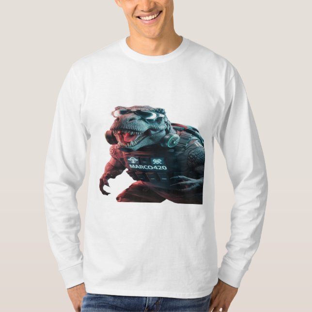 A striking photograph of a menacing T-Rex, showcas T-Shirt (Front)