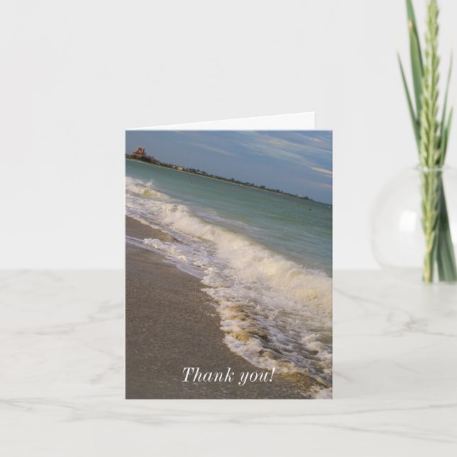 A Stroll Along St Pete Beach Thank Yoiu You Card (Front)