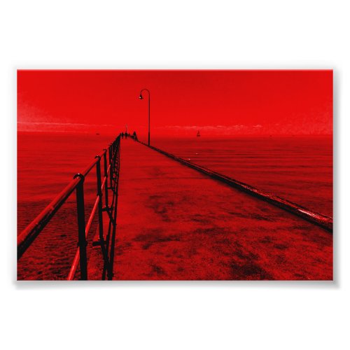 A stroll along the pier at the seaside  photo print
