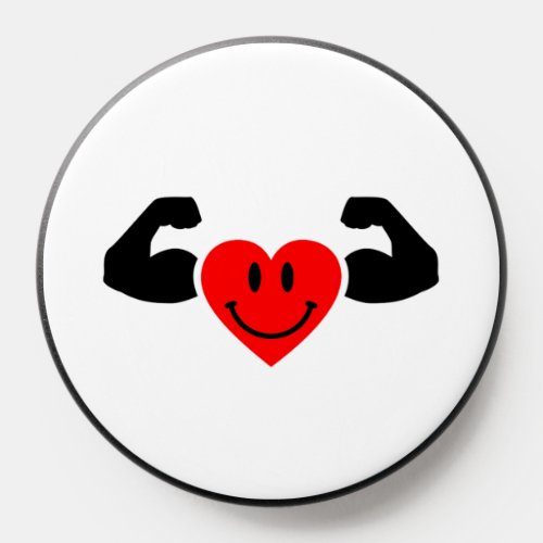 A strong heart is a healthy heart muscle design PopSocket