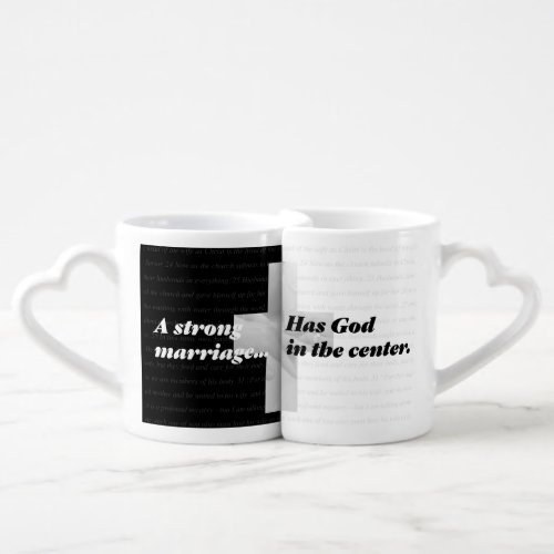 A Strong Marriage Has God In The Center Coffee Mug Set