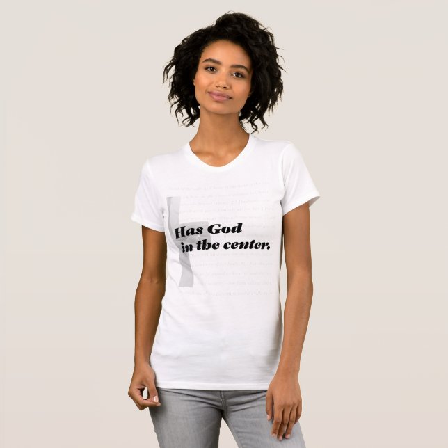 A Strong Marriage Has God In The Center T-Shirt (Front Full)