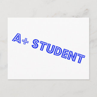 A+ Student Postcard
