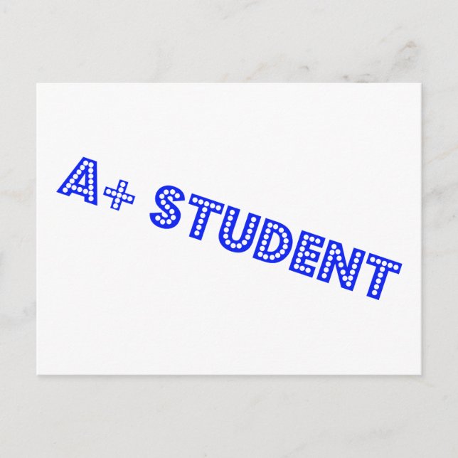 A+ Student Postcard (Front)