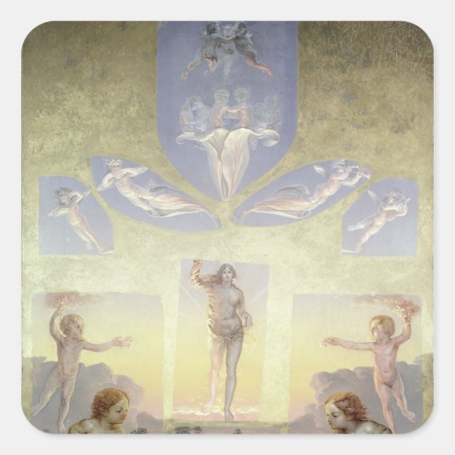 A study for the second version of 'The Square Sticker (Front)