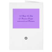 A Study In Lilac Persian Cat Cards (Back)