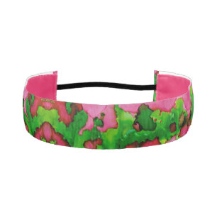 A Study in Pink & Green Athletic Headband