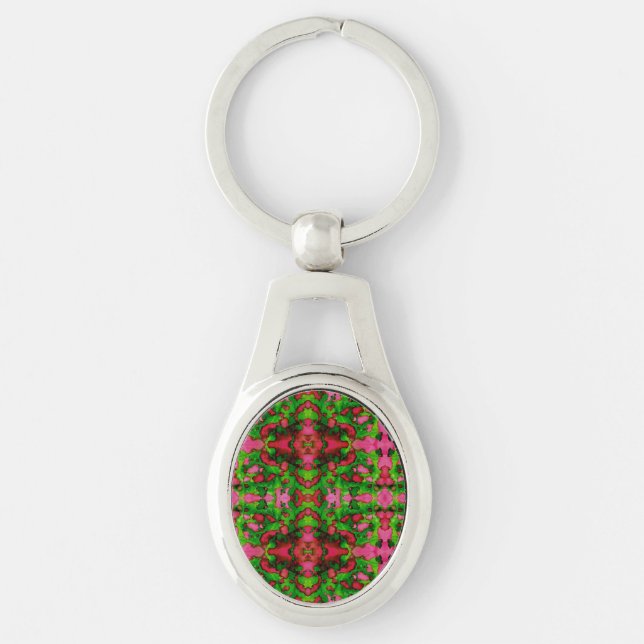 A Study in Pink & Green Keychain (Front)