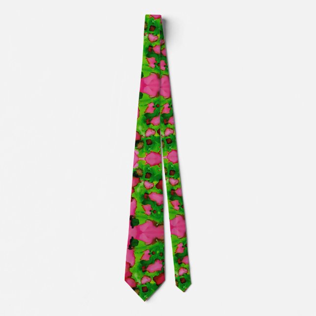 A Study in Pink & Green Neck Tie (Front)
