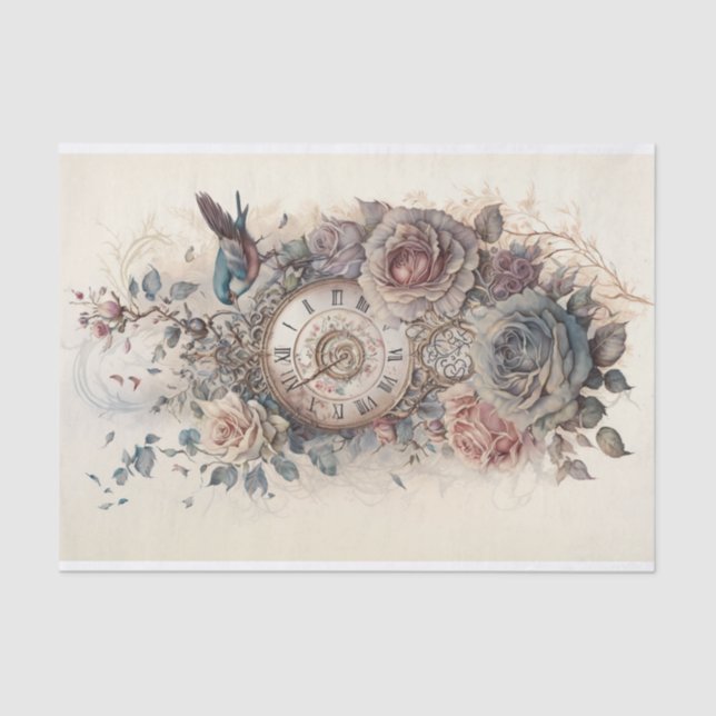 A Study in Roses and Time 3 Tissue Paper (Front)