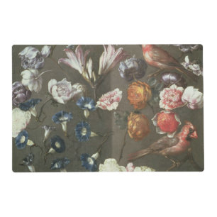 A Study of Peonies, Convolvulus, Lilies and two Fi Placemat