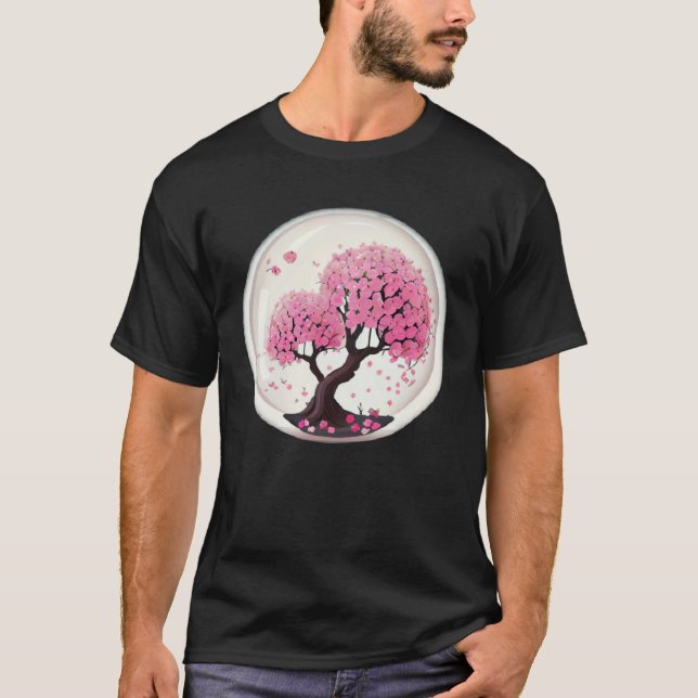 A Stunning and Symbolic Cherry Blossom T-Shirt (Front)
