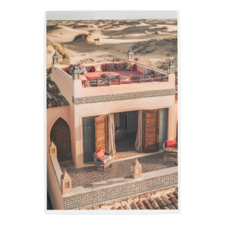 A stunning and vibrant Moroccan house Metal Print