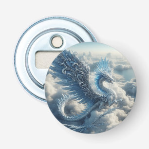 A Stunning Dragon Surrounded by Clouds Bottle Opener