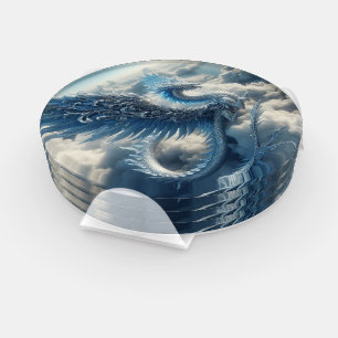 A Stunning Dragon Surrounded by Clouds Coaster Set