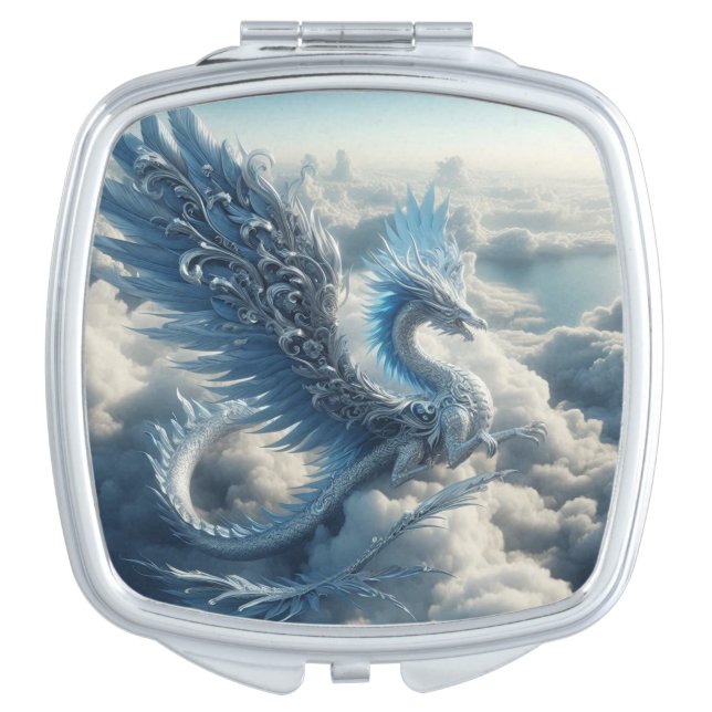 A Stunning Dragon Surrounded by Clouds  Compact Mirror (Front)