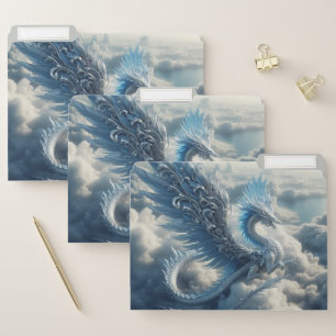A Stunning Dragon Surrounded by Clouds File Folder