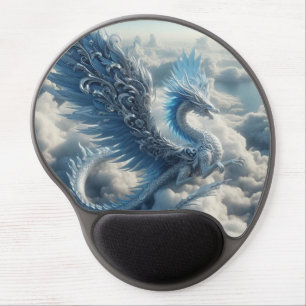 A Stunning Dragon Surrounded by Clouds Gel Mouse Pad