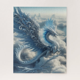 A Stunning Dragon Surrounded by Clouds  Jigsaw Puzzle