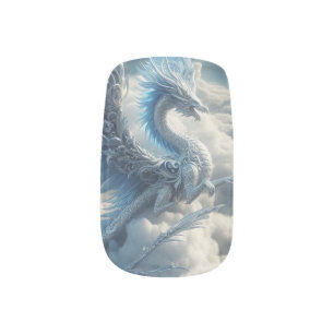 A Stunning Dragon Surrounded by Clouds  Minx Nail Art