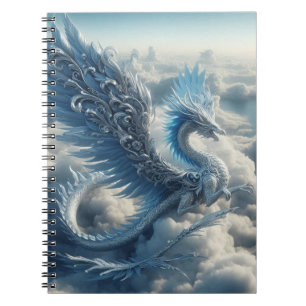 A Stunning Dragon Surrounded by Clouds  Notebook