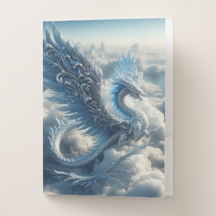 A Stunning Dragon Surrounded by Clouds  Pocket Folder