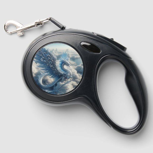 A Stunning Dragon Surrounded by Clouds  Retractable Pet Leash (Front)