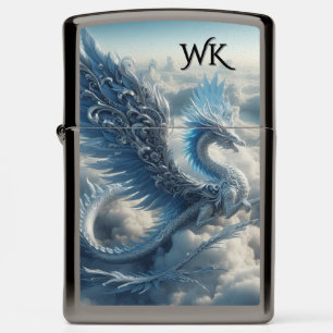 A Stunning Dragon Surrounded by Clouds Zippo Lighter