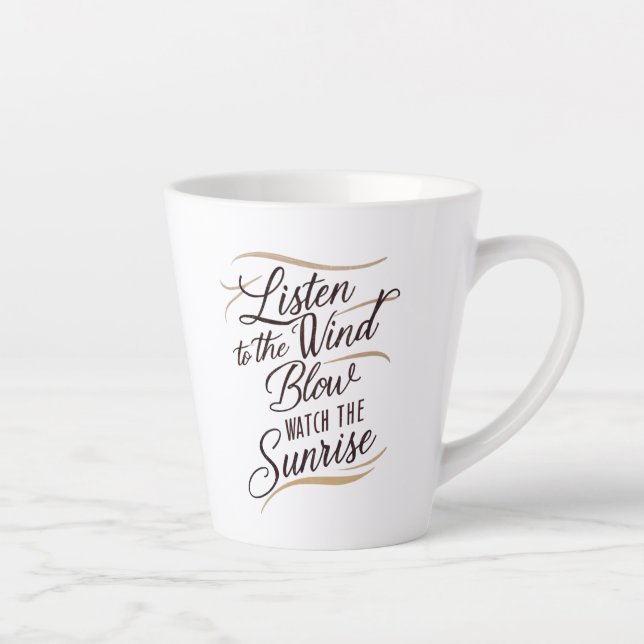 A stunning piece of word art featuring a harmon latte mug (Right)