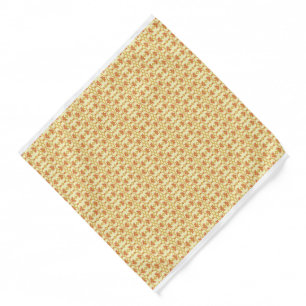 a Stunning Yellow and White Background Design  Bandana